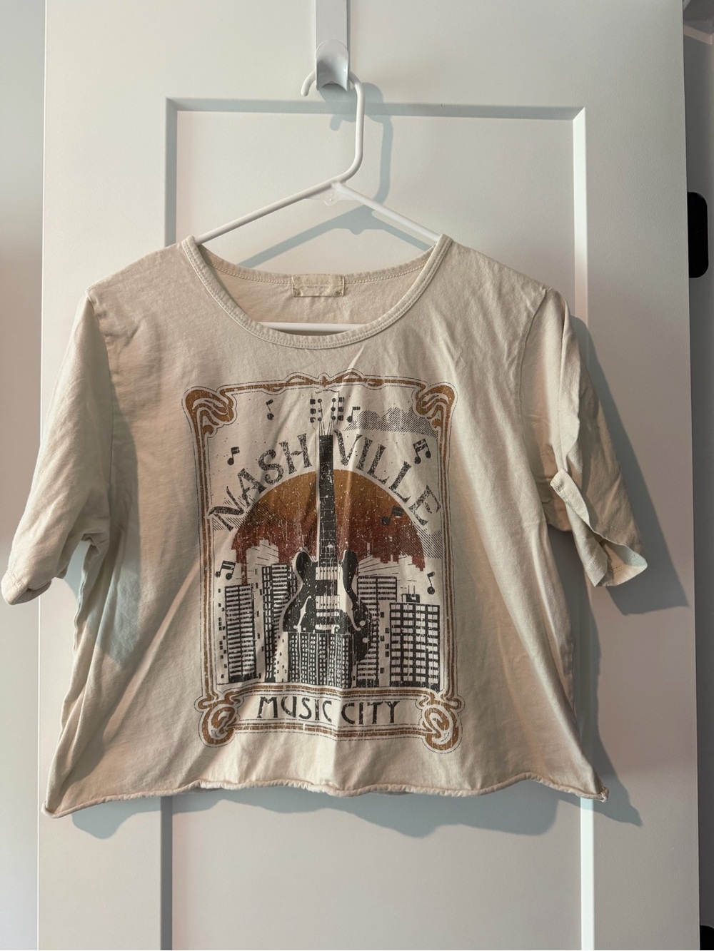 Nashville Music City Graphic Tee - Cream